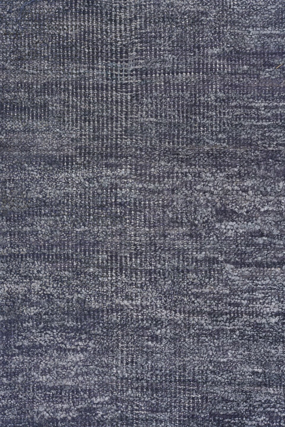 11' x 14' one-of-a-kind handmade vintage Sari Silk oversize rug. Color palette: slate, charcoal, silver, steel, gray, black