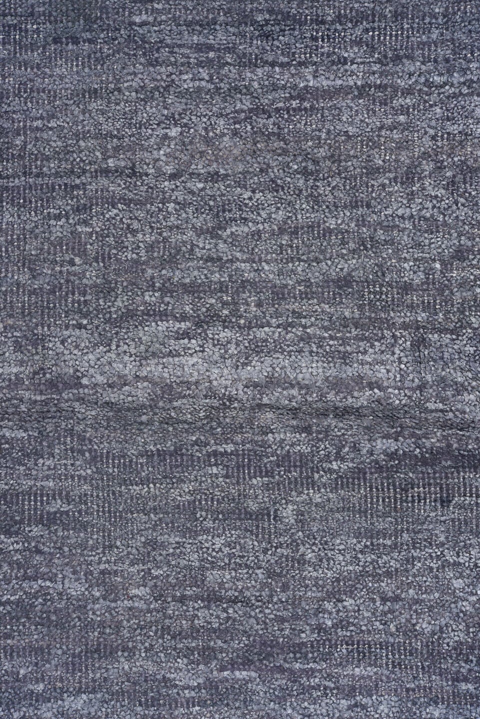 9' x 14' one-of-a-kind handmade vintage Sari Silk large size rug. Color palette: charcoal, slate, silver, gray, black