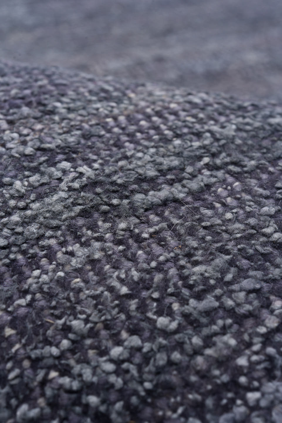 9' x 14' one-of-a-kind handmade vintage Sari Silk large size rug. Color palette: charcoal, slate, silver, gray, black
