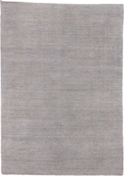 9' x 13' one-of-a-kind handmade vintage Sari Silk large size rug. Color palette: taupe, silver, gray, greige, beige