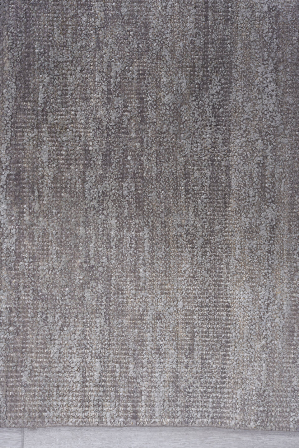 8' x 12' one-of-a-kind handmade vintage Sari Silk large size rug. Color palette: taupe, silver, gray, greige, ivory, beige