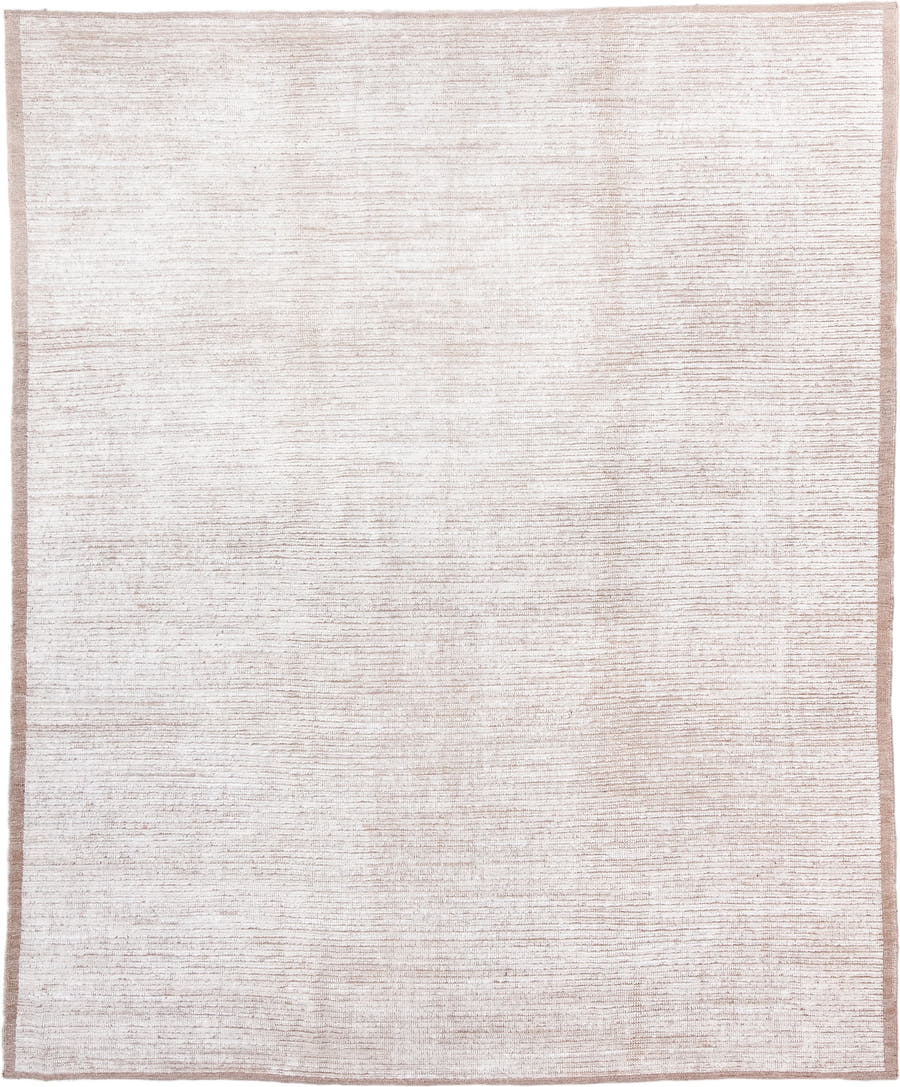 8' x 10' one-of-a-kind handmade vintage Tulu large size rug. Color palette: ivory, blush, beige, cream, taupe, pink, gray