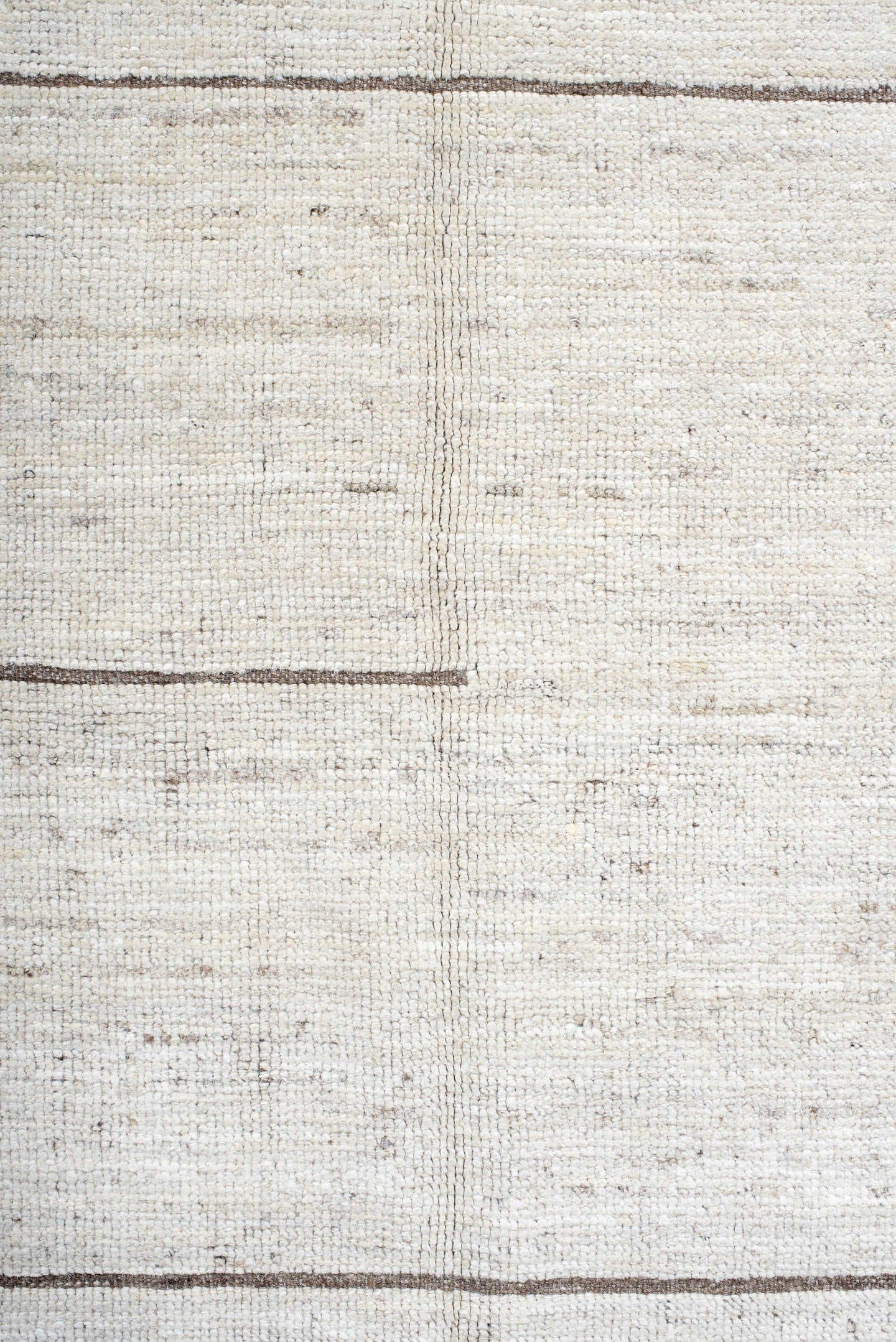 7' x 13' one-of-a-kind handmade vintage Tulu large size rug. Color palette: ivory, taupe, brown, cream, beige, gray