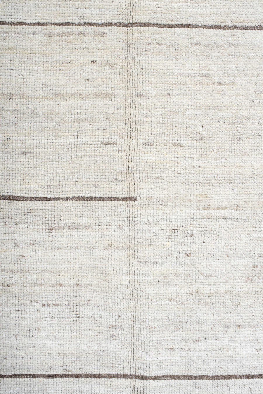 7' x 13' one-of-a-kind handmade vintage Tulu large size rug. Color palette: ivory, taupe, brown, cream, beige, gray