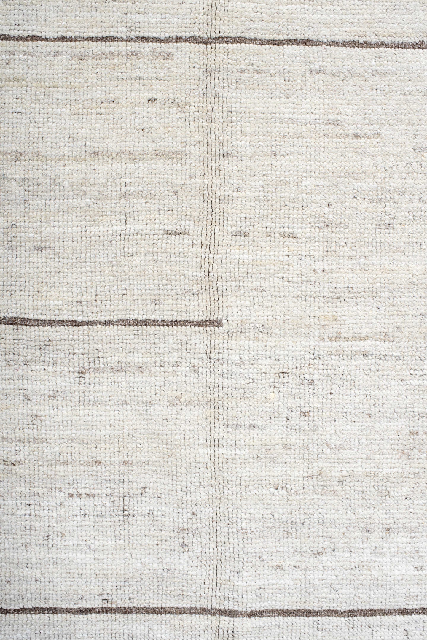 7' x 13' one-of-a-kind handmade vintage Tulu large size rug. Color palette: ivory, taupe, brown, cream, beige, gray