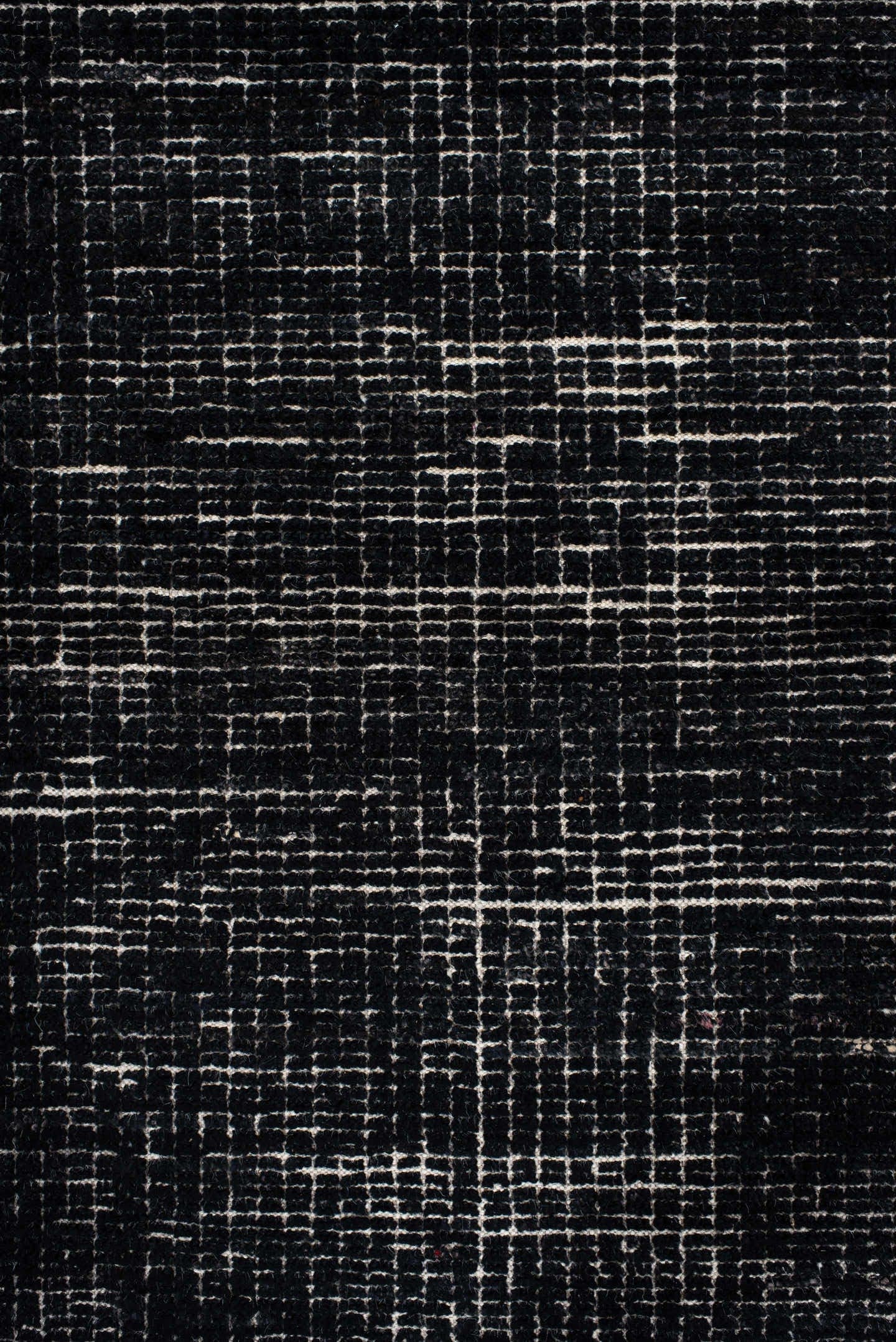 2' x 8' one-of-a-kind handmade vintage Tulu runner rug. Color palette: charcoal, ivory, gray, black