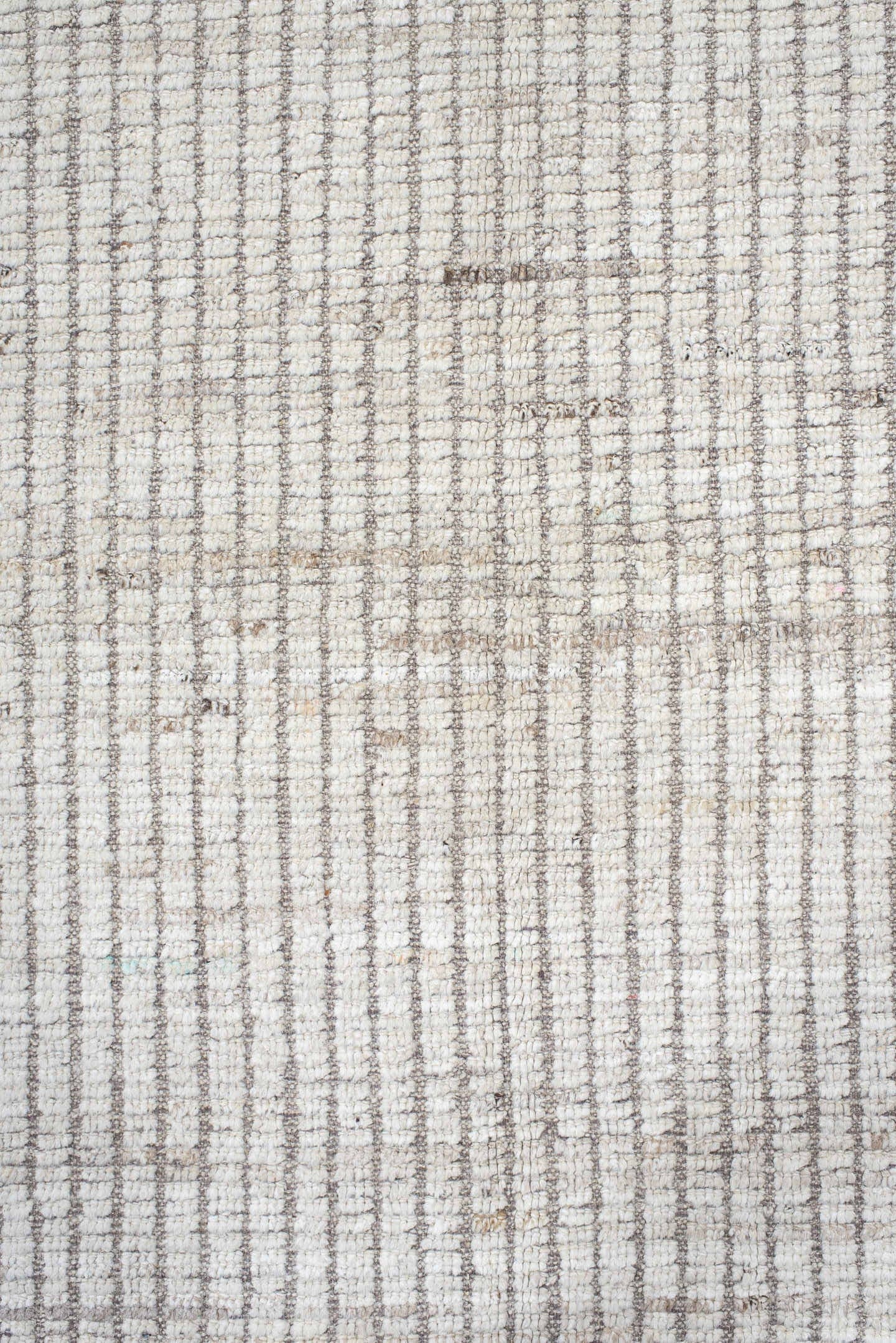 10' x 14' one-of-a-kind handmade vintage Tulu large size rug. Color palette: ivory, taupe, beige, gray