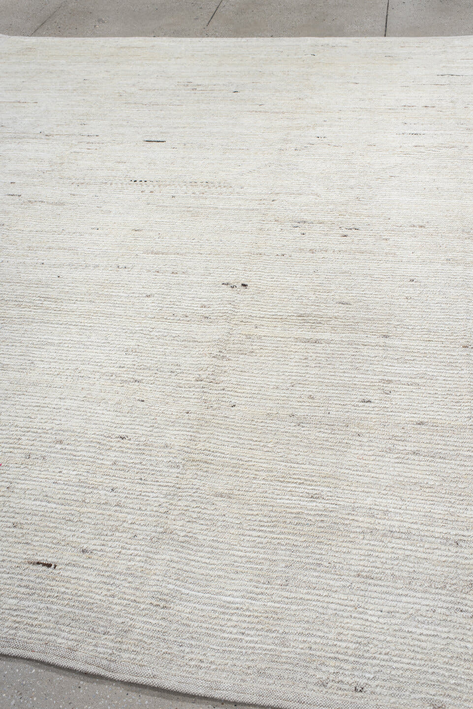 8' x 10' one-of-a-kind handmade vintage Tulu large size rug. Color palette: ivory, cream, beige, taupe, charcoal, gray