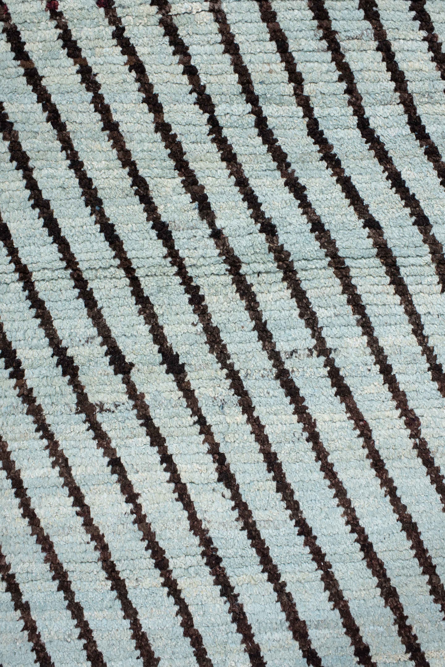 3' x 9' one-of-a-kind handmade vintage Tulu runner rug. Color palette: ivory, charcoal, slate, gray, black