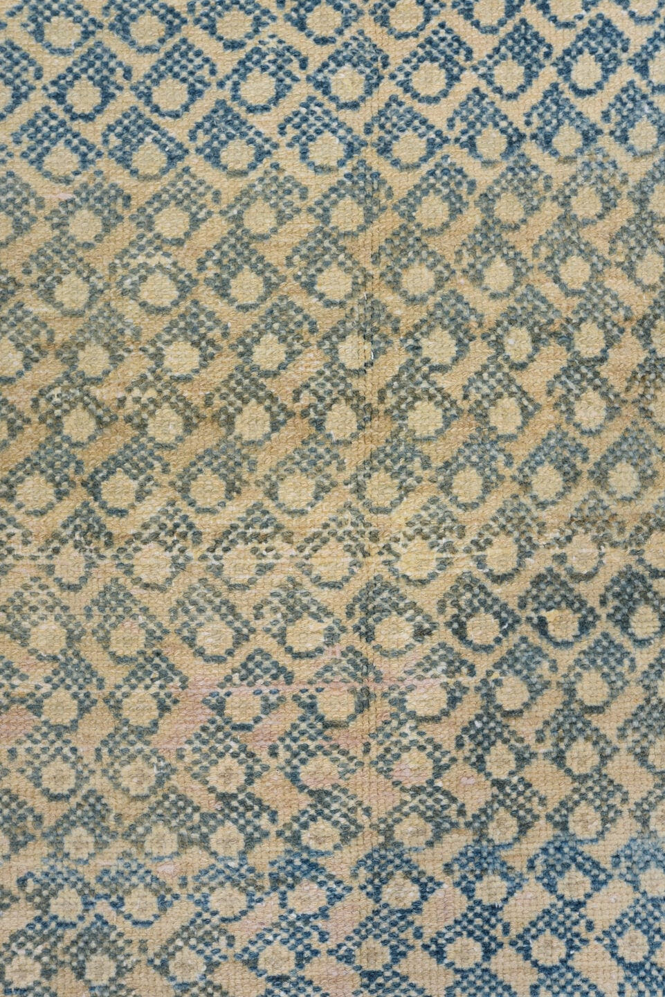 3' x 6' one-of-a-kind handmade antique Malayer small size rug. Color palette: ivory, sky blue, slate blue, beige, taupe