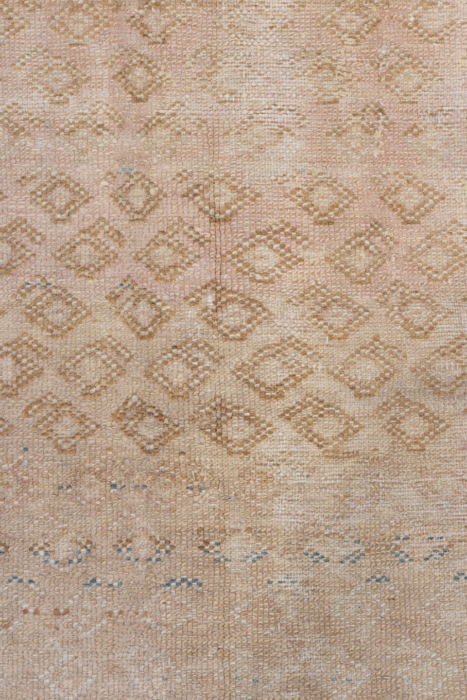3' x 4' one-of-a-kind handmade antique Malayer small size rug. Color palette: beige, sky blue, ivory, taupe, camel