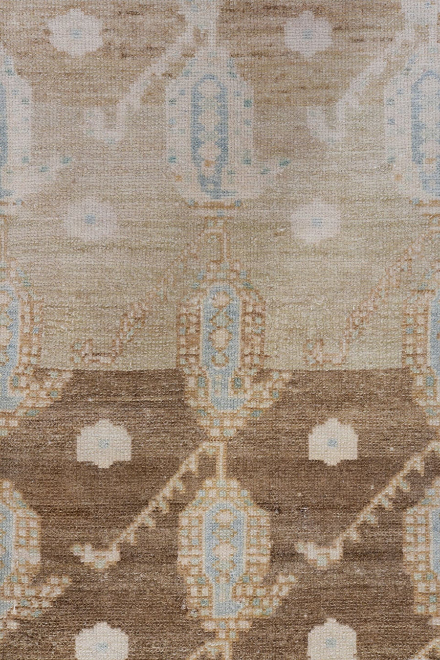 4' x 7' one-of-a-kind handmade vintage Malayer rug. Color palette: taupe, ivory, camel, pale_blue, beige, brown, gray
