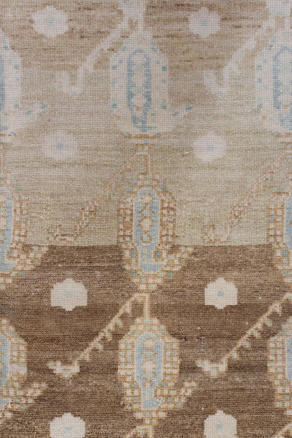 4' x 7' one-of-a-kind handmade vintage Malayer rug. Color palette: taupe, ivory, camel, pale_blue, beige, brown, gray
