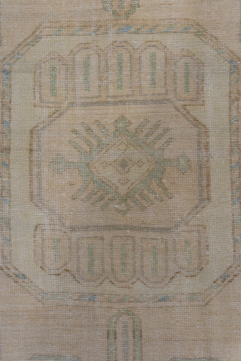 3' x 8' one-of-a-kind handmade antique Malayer runner rug. Color palette: ivory, taupe, sky_blue, sand, beige, camel
