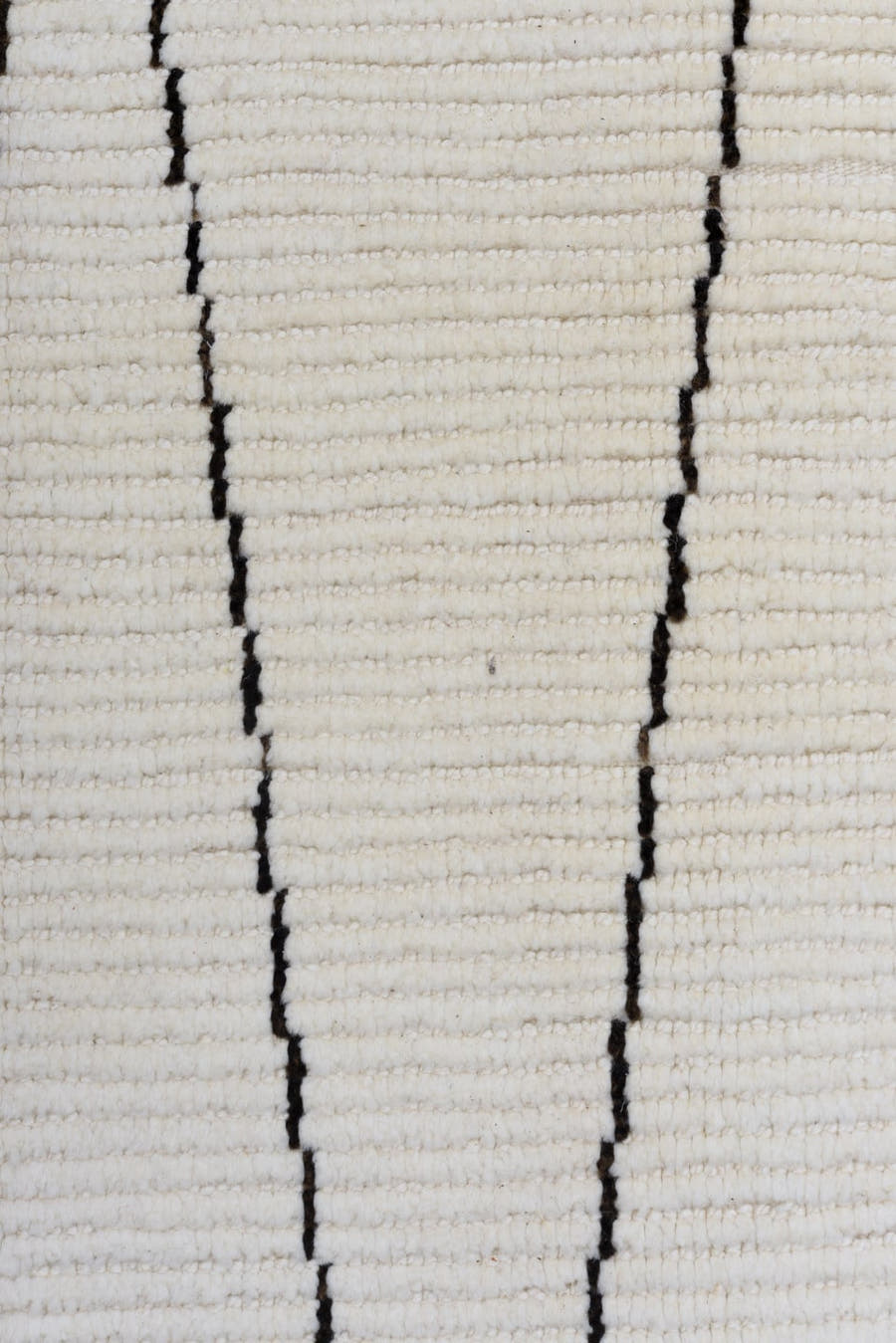 9' x 13' one-of-a-kind handmade vintage Tulu large size rug. Color palette: ivory, charcoal, gray, black