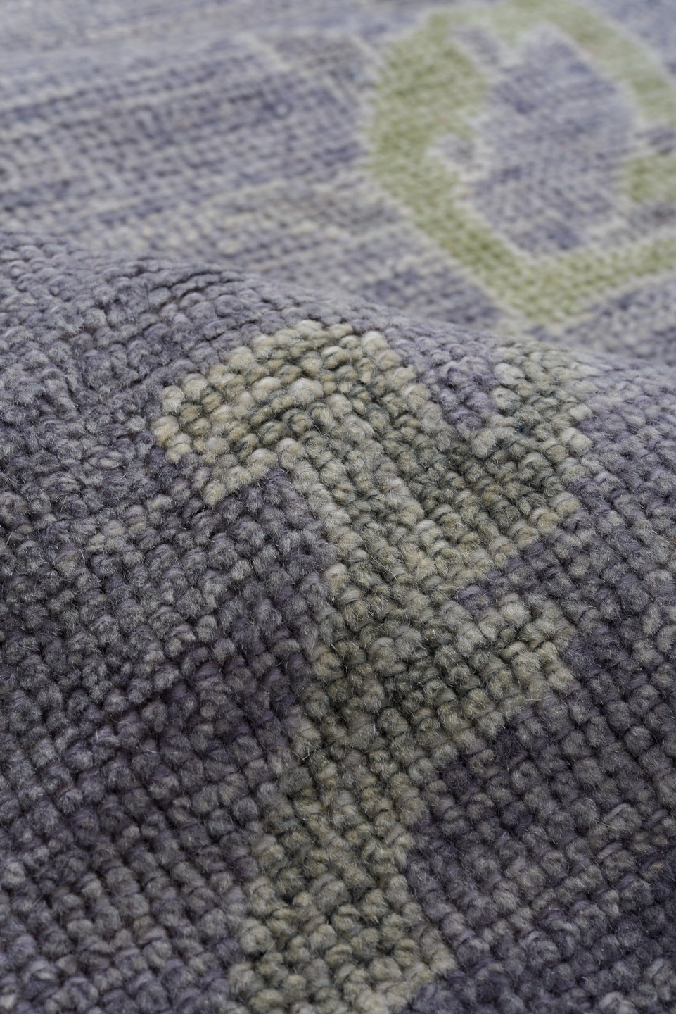 11' x 15' one-of-a-kind handmade vintage Oushak oversize rug. Color palette: black, blue, brown, dark gray, dim gray, gray