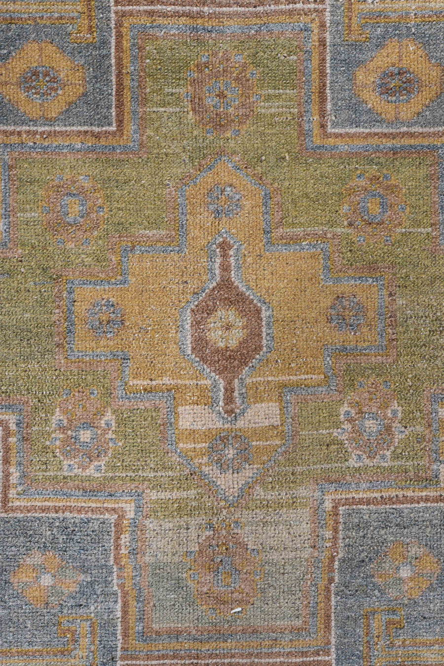 4' x 7' one-of-a-kind handmade antique Malayer rug. Color palette: blue, camel, ivory, taupe, tan, sage, brown, beige, gray