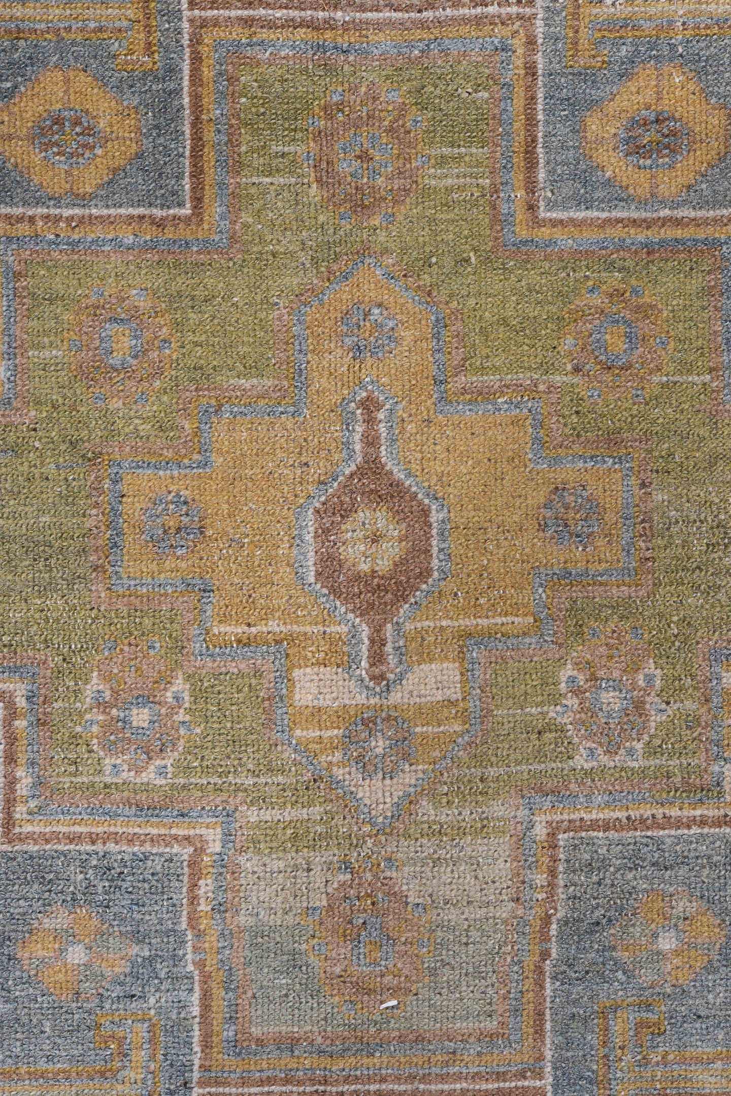 4' x 7' one-of-a-kind handmade antique Malayer rug. Color palette: blue, camel, ivory, taupe, tan, sage, brown, beige, gray