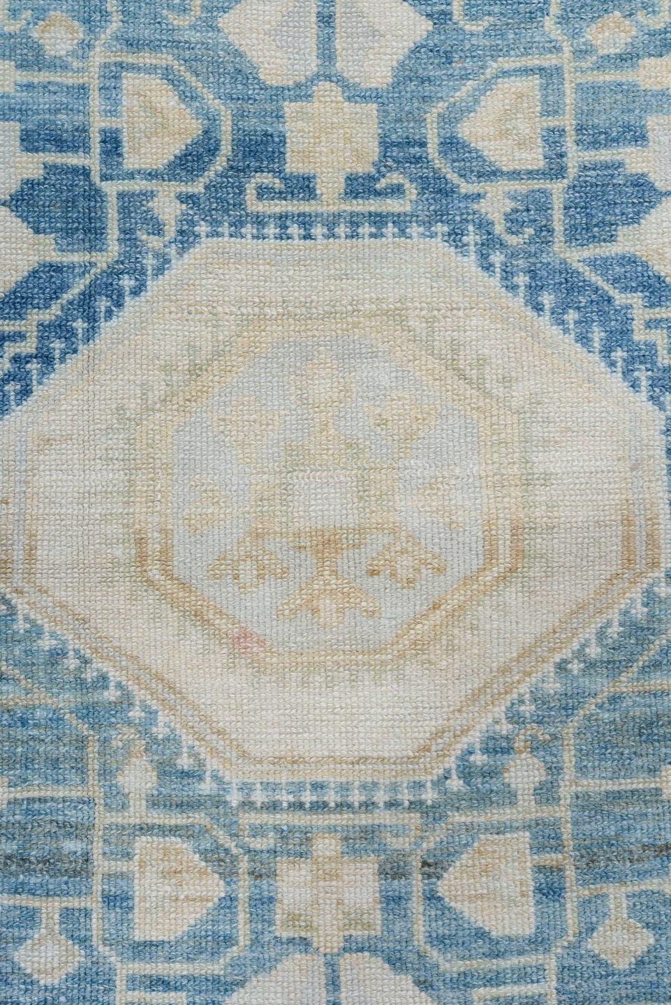 3' x 6' one-of-a-kind handmade antique Malayer small size rug. Color palette: ivory, sky blue, charcoal, beige, taupe