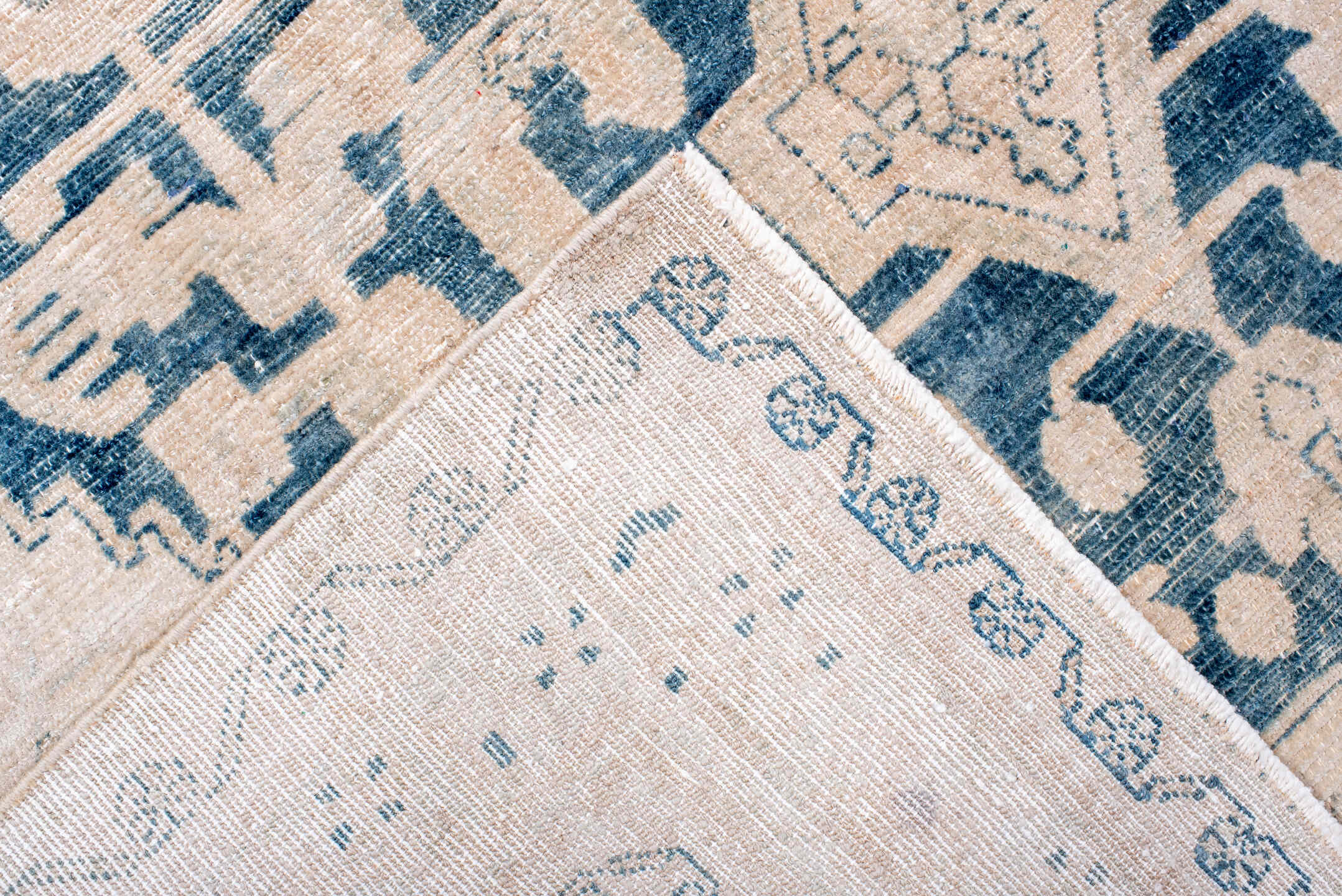 5' x 8' one-of-a-kind handmade antique Hamadan medium size rug. Color palette: ivory, sky blue, blush, beige, powder blue