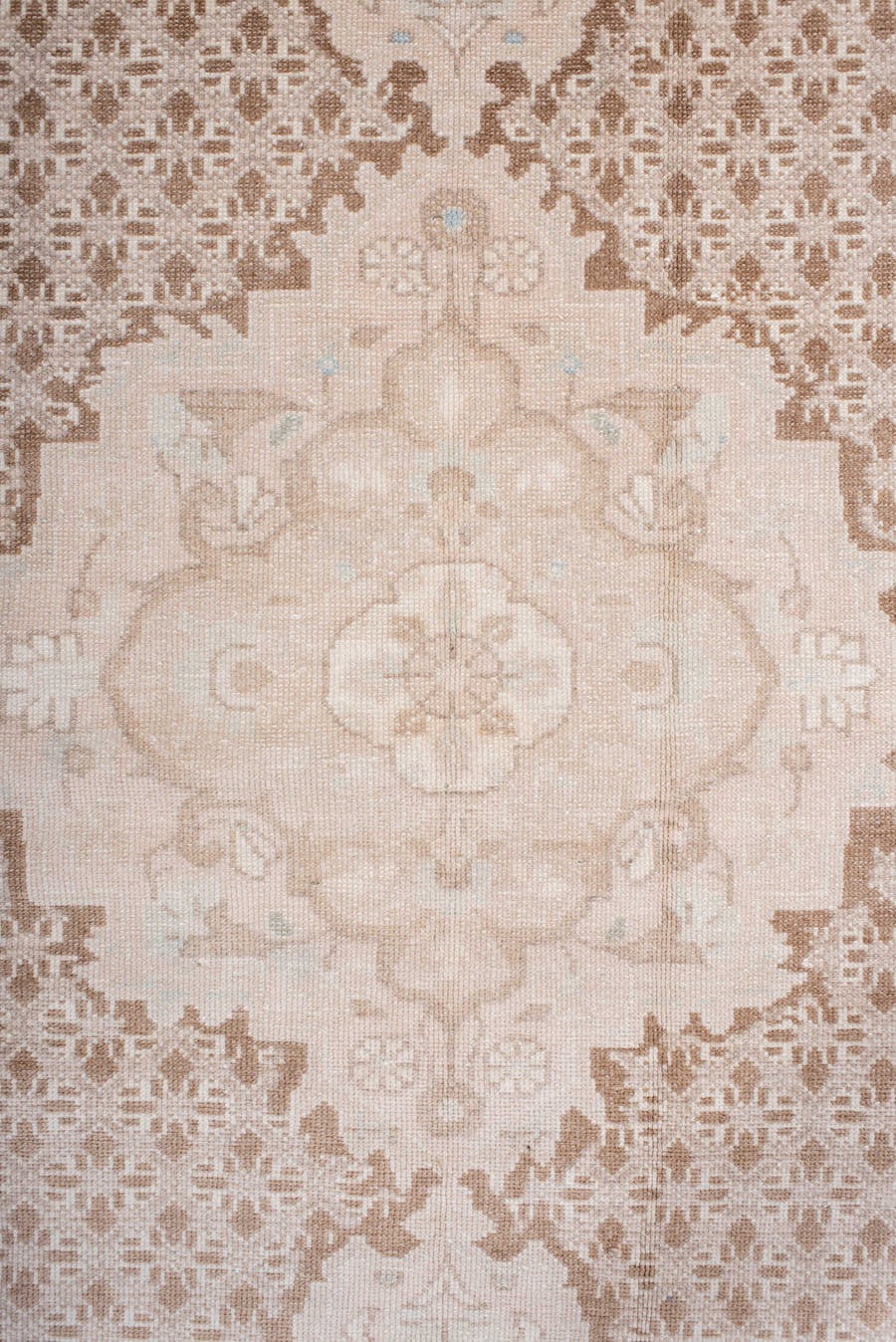 4' x 7' one-of-a-kind handmade antique Malayer rug. Color palette: ivory, sand, camel, taupe, pale blue, beige, gray