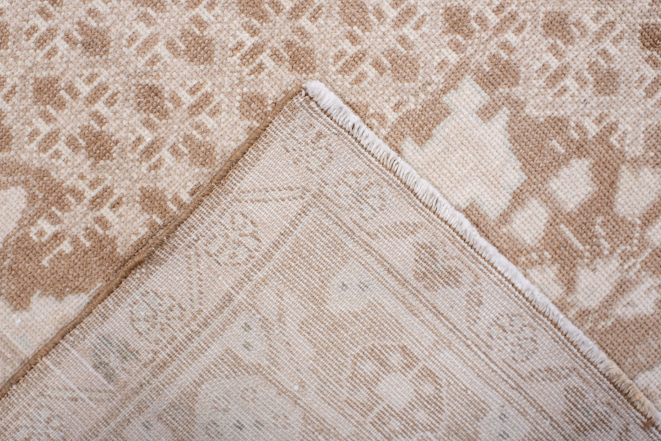 4' x 7' one-of-a-kind handmade vintage Malayer rug. Color palette: brown, gray, light gray, linen, misty rose, off-white