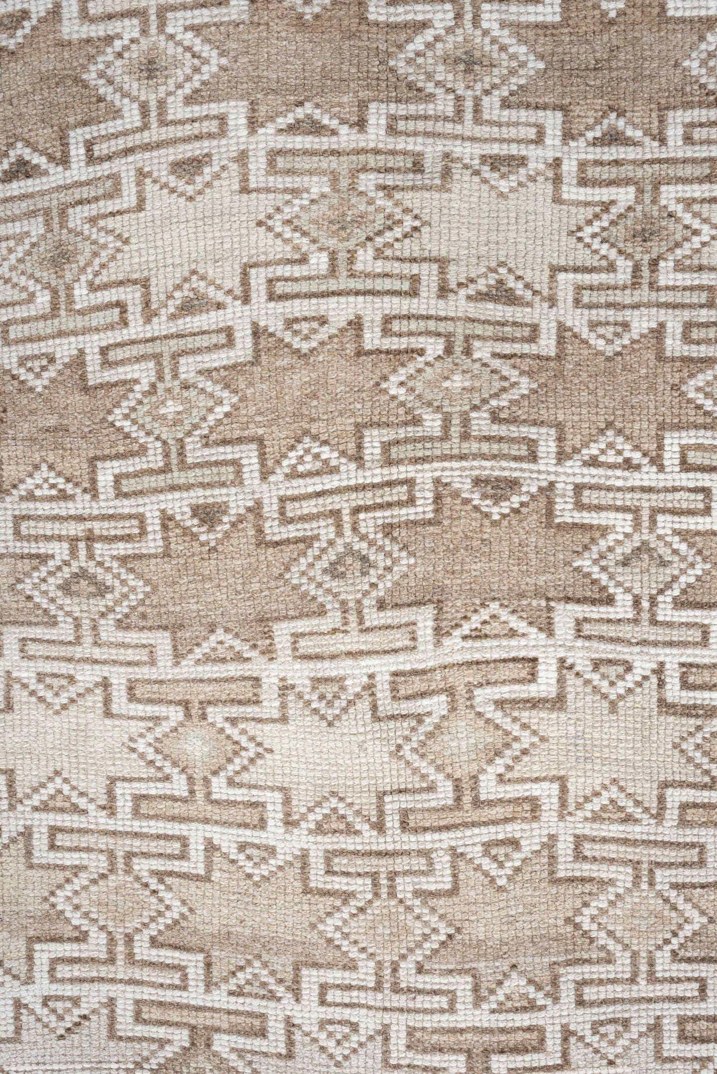4' x 6' one-of-a-kind handmade antique Kurd small size rug. Color palette: ivory, camel, taupe, sand, beige, gray