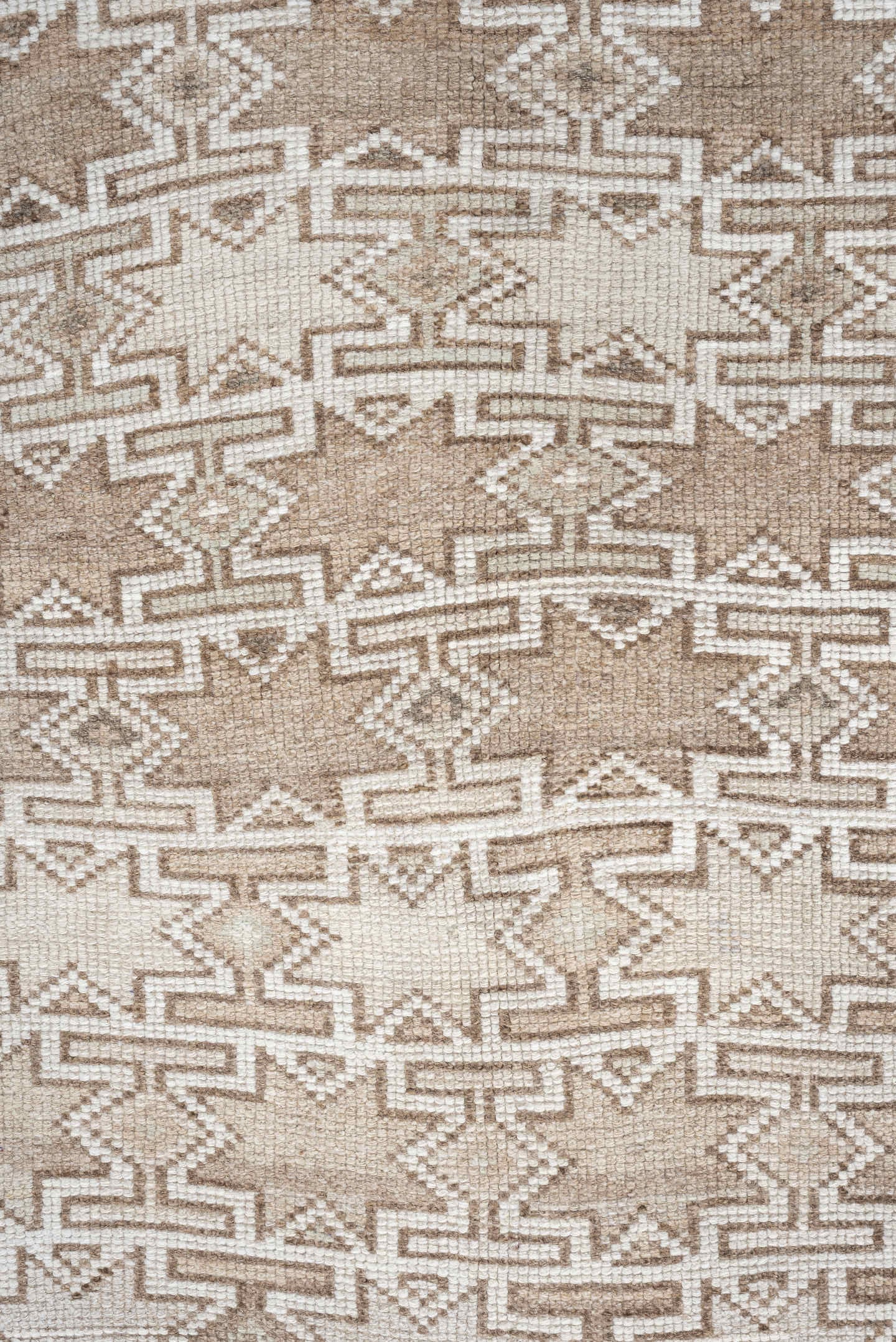 4' x 6' one-of-a-kind handmade antique Kurd small size rug. Color palette: ivory, camel, taupe, sand, beige, gray
