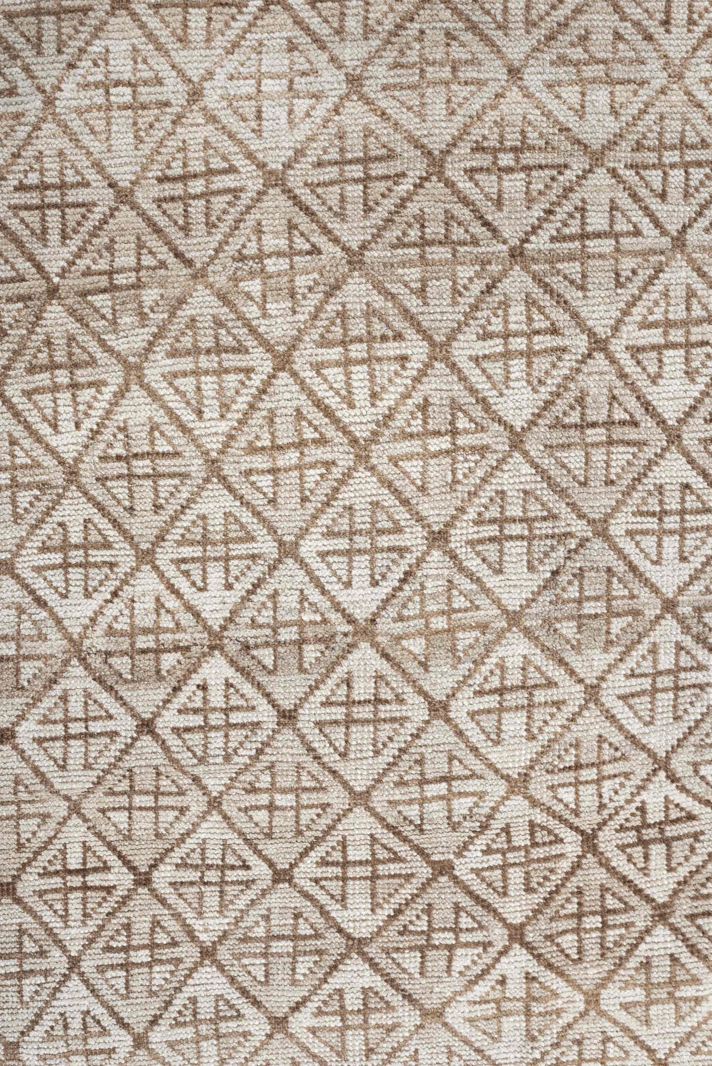 9' x 4' one-of-a-kind handmade antique Belouch rug. Color palette: ivory, camel, taupe, sand, light brown, beige, gray