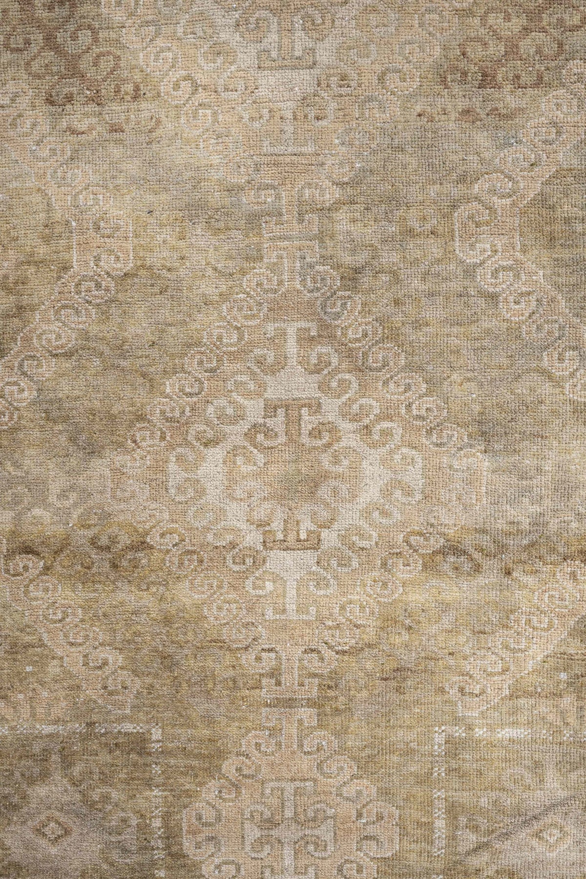 2' x 4' one-of-a-kind handmade antique Belouch small size rug. Color palette: camel, ivory, taupe, beige, sand, light brown