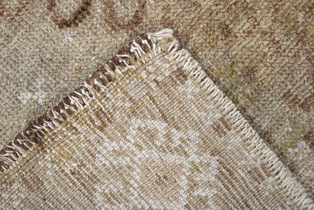 2' x 4' one-of-a-kind handmade antique Belouch small size rug. Color palette: camel, ivory, taupe, beige, sand, light brown