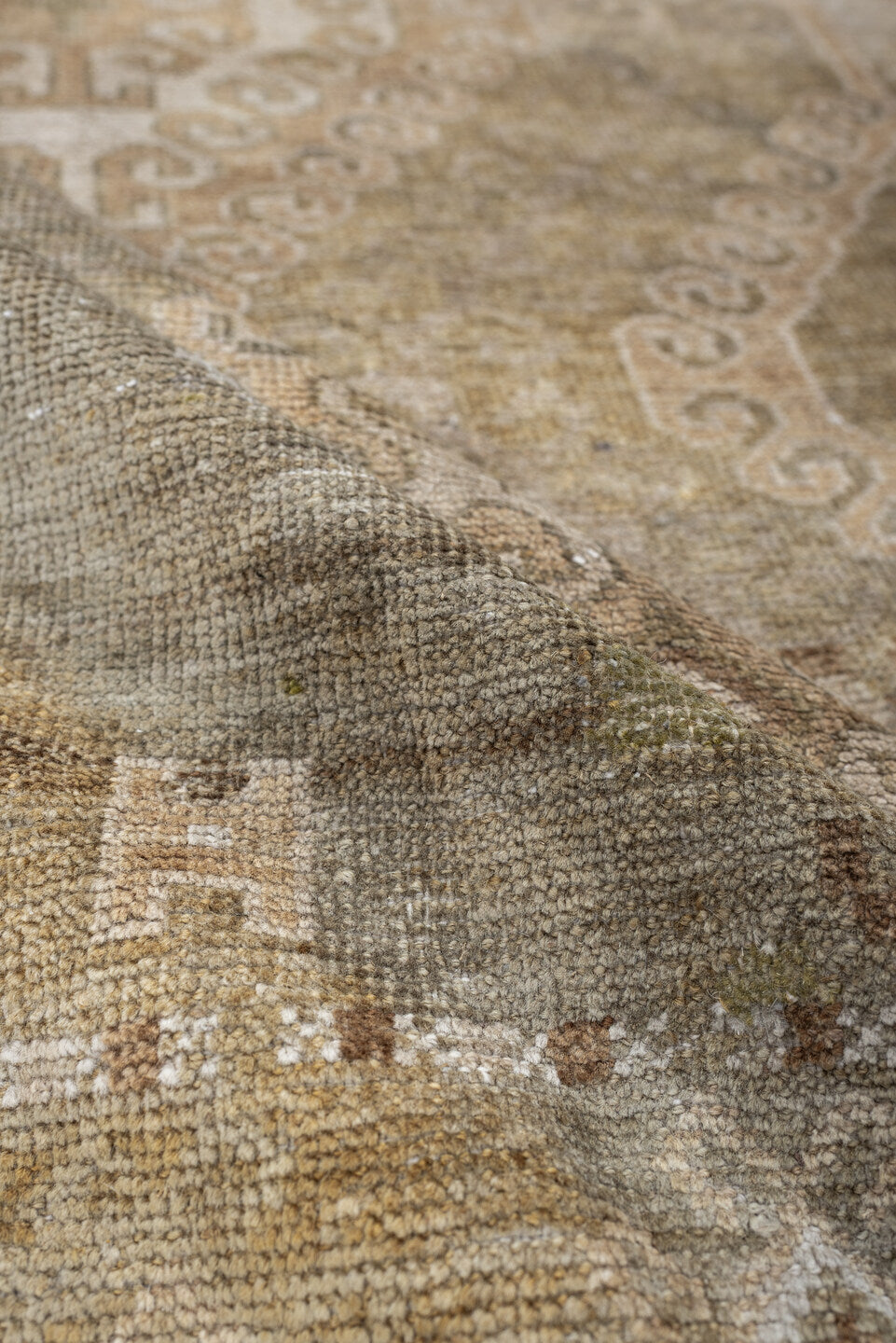 2' x 4' one-of-a-kind handmade antique Belouch small size rug. Color palette: camel, ivory, taupe, beige, sand, light brown