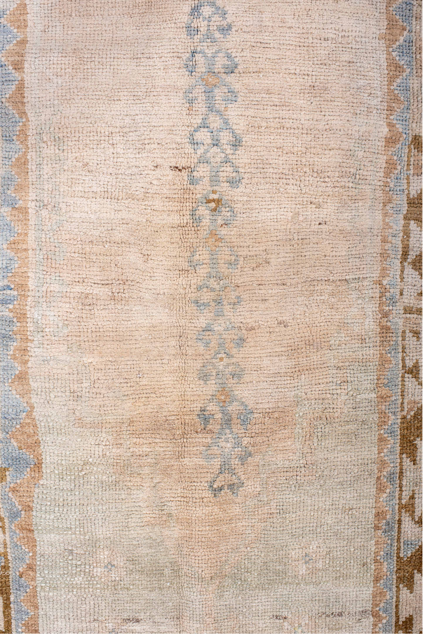 2' x 4' one-of-a-kind handmade vintage Anatolian small size rug. Color palette: antiquewhite, brown, dark gray, dim gray