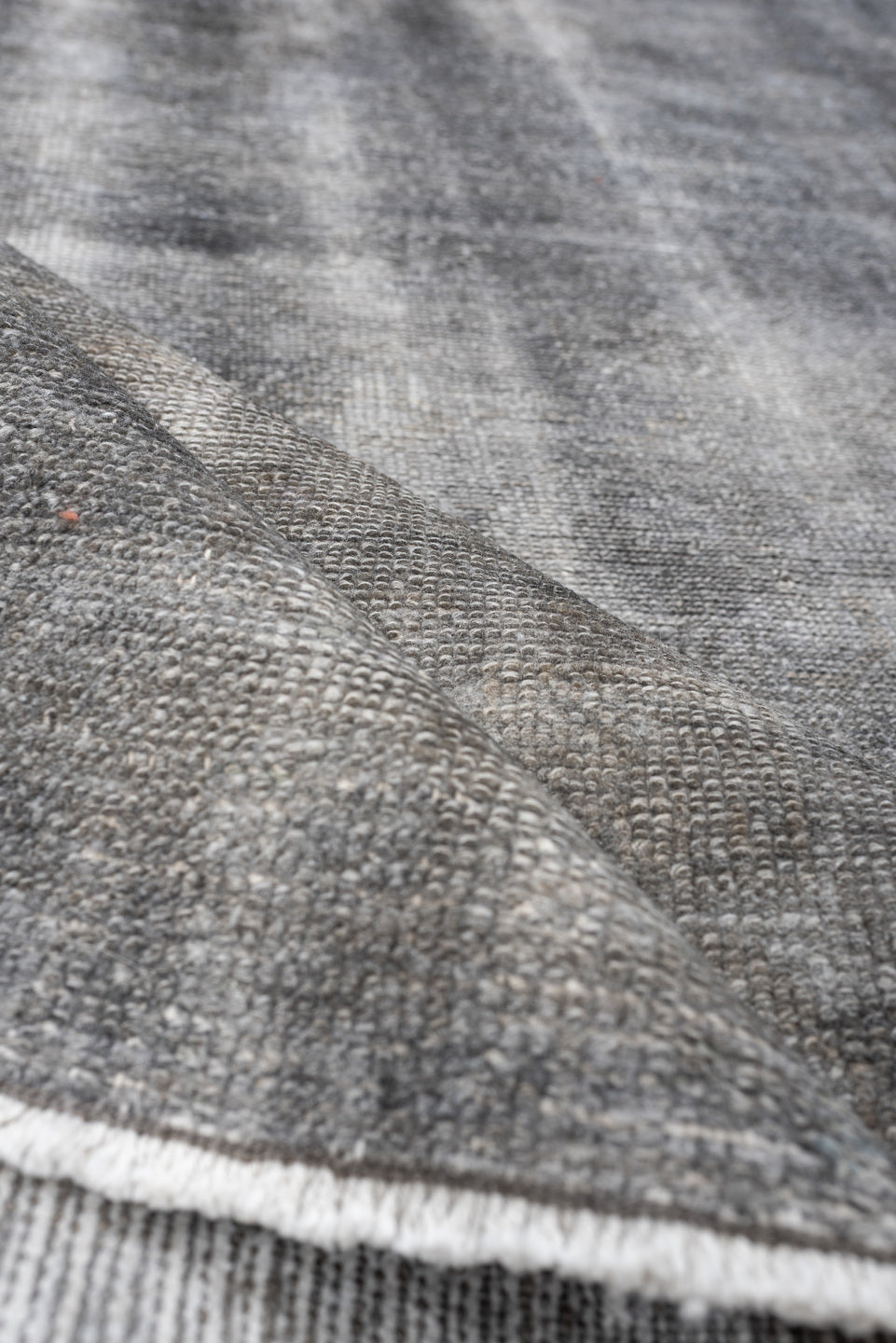 4' x 6' one-of-a-kind handmade antique Hamadan rug. Color palette: gray, ivory, charcoal, taupe, silver, black, beige