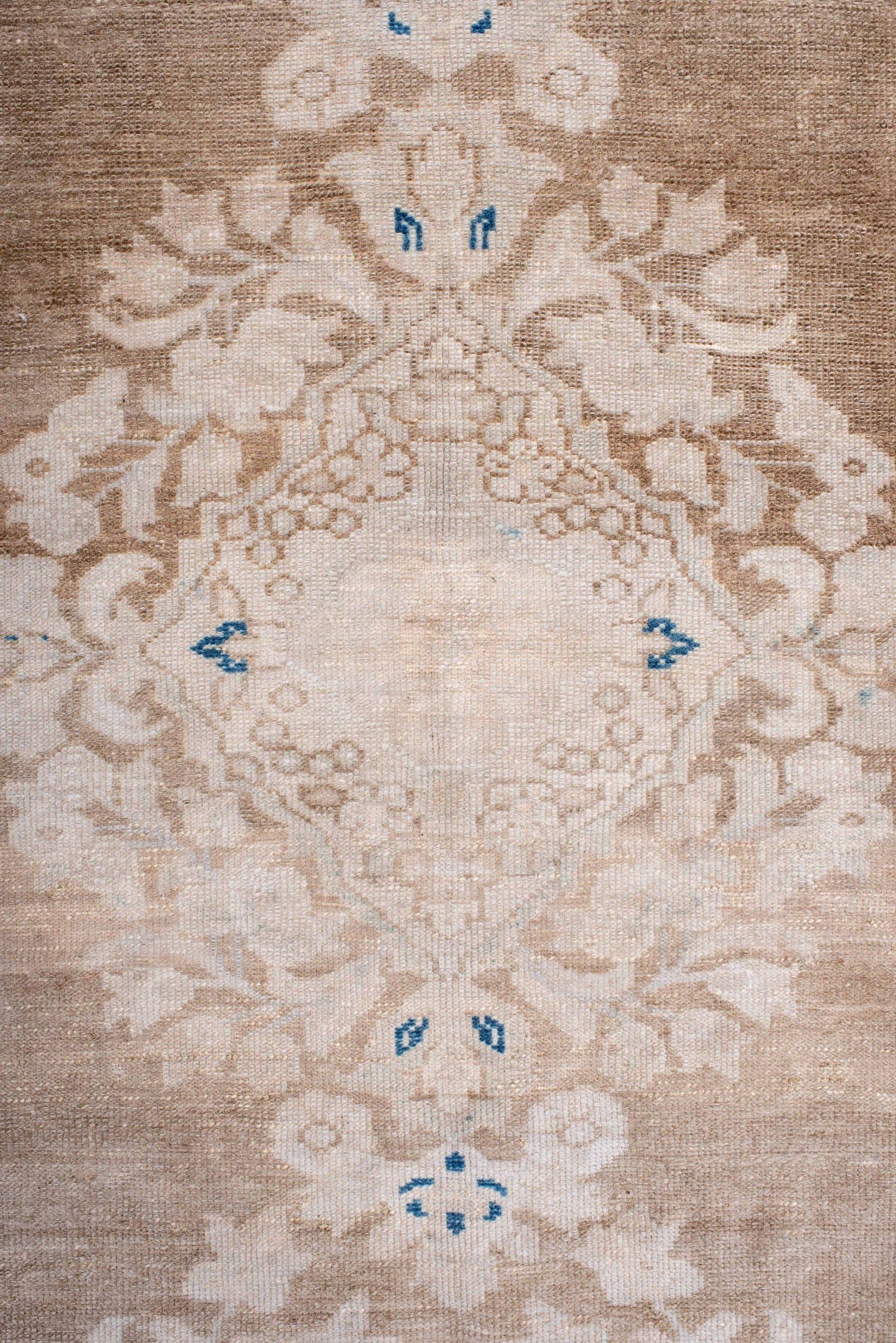 5' x 8' one-of-a-kind handmade antique Hamadan medium size rug. Color palette: ivory, taupe, beige, cobalt, cream, gray