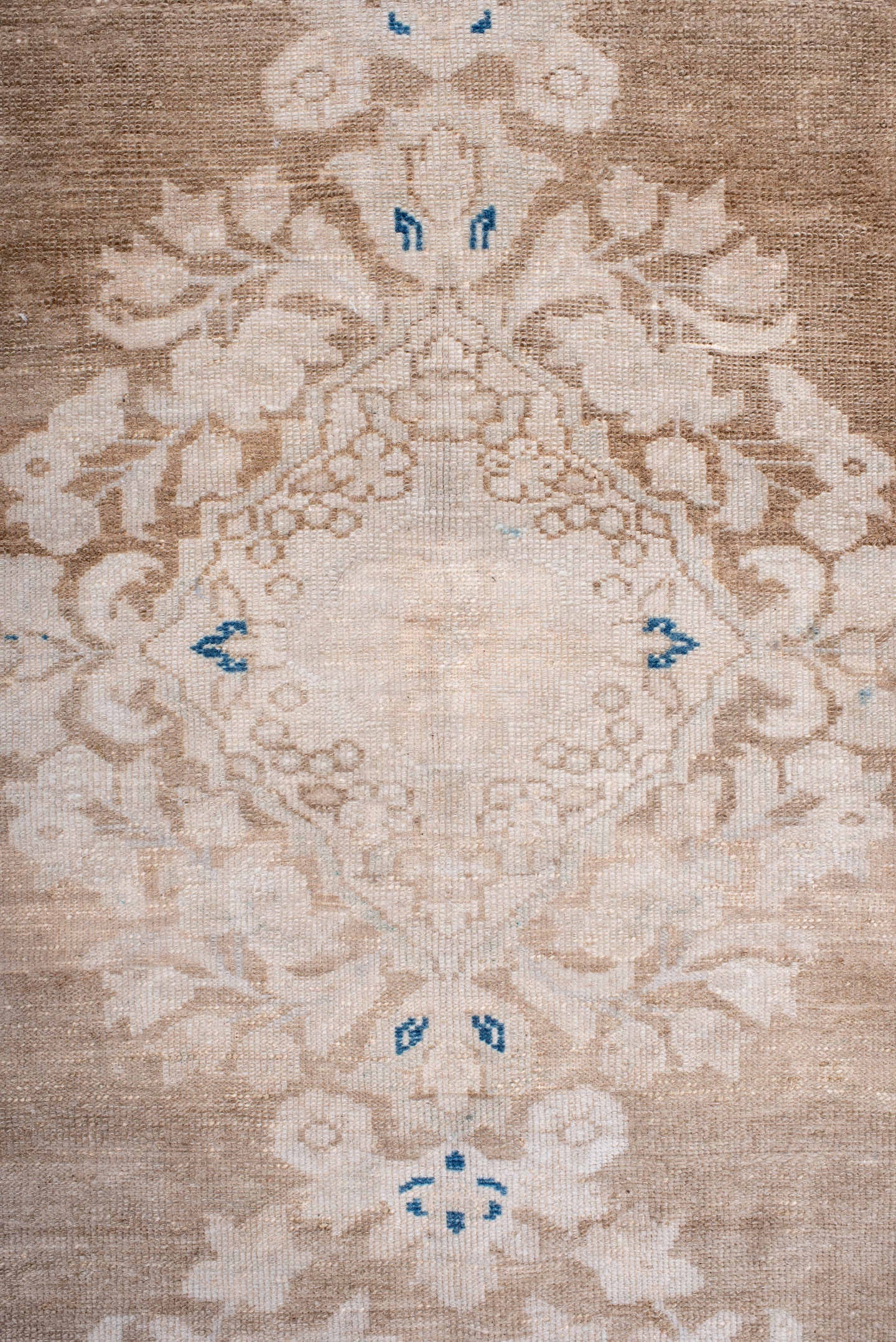 5' x 8' one-of-a-kind handmade antique Hamadan medium size rug. Color palette: ivory, taupe, beige, cobalt, cream, gray