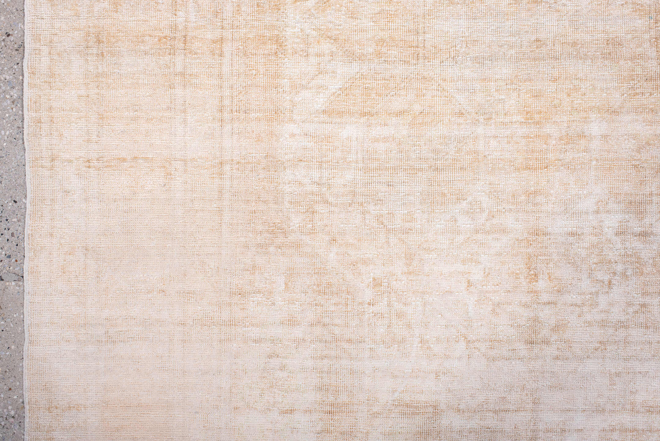 4' x 6' one-of-a-kind handmade vintage Kaisary small size rug. Color palette: brown, gainsboro, gray, light gray, off-white