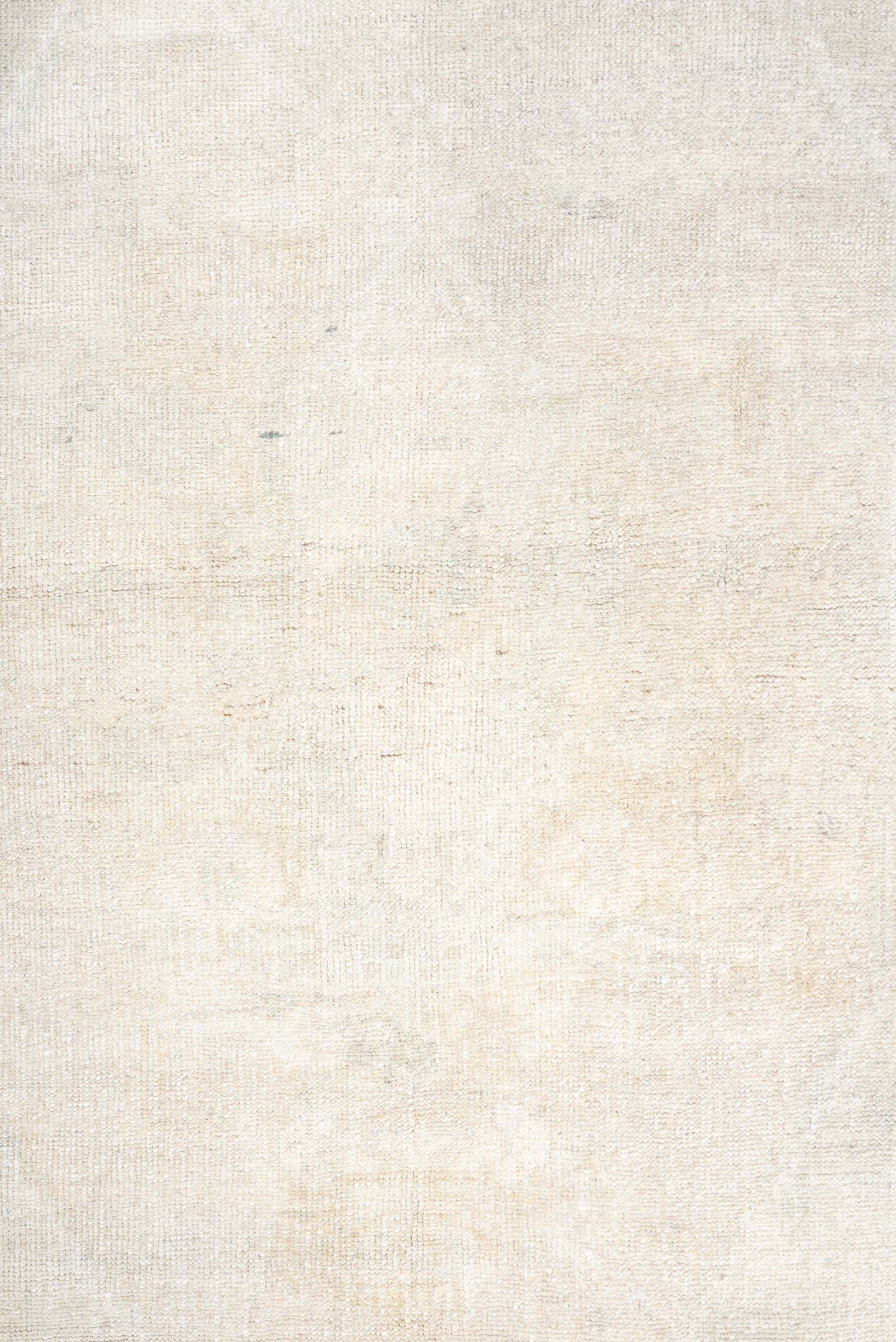 4' x 7' one-of-a-kind handmade antique Anatolian rug. Color palette: ivory, cream, taupe, pale sage, beige, gray, green