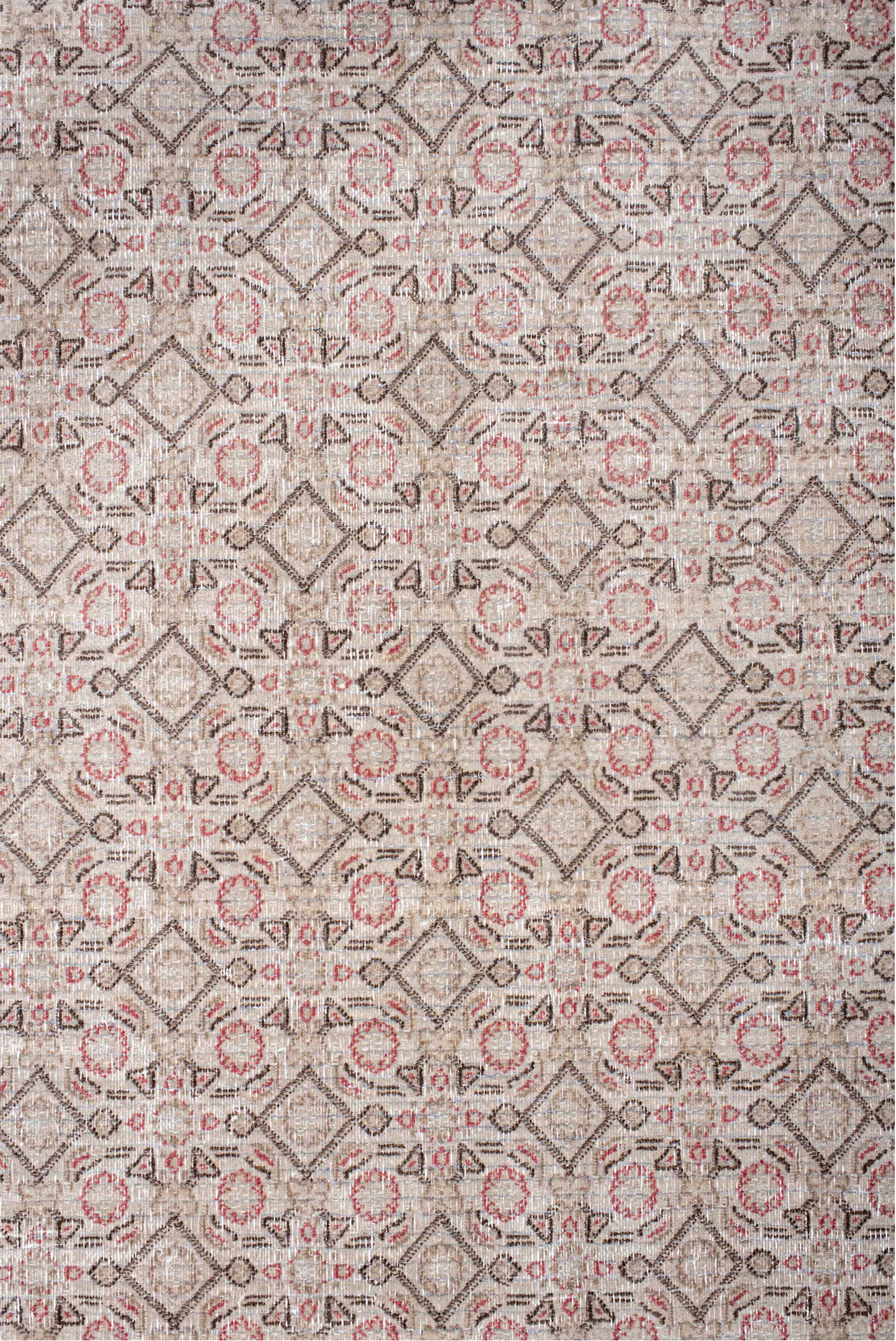 8' x 11' one-of-a-kind handmade antique Tabriz large size rug. Color palette: ivory, taupe, rose, brown, beige, camel, gray