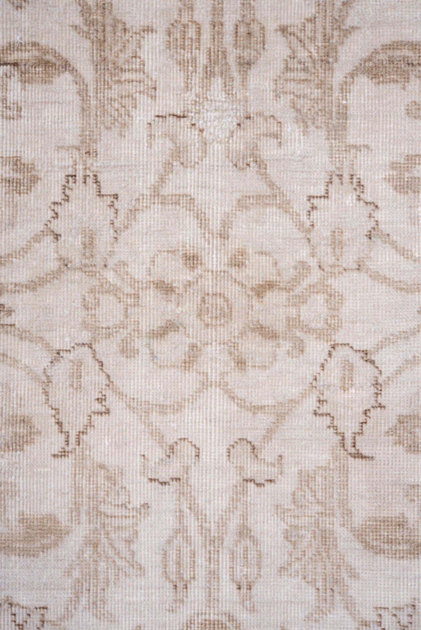 6' x 9' one-of-a-kind handmade vintage Tabriz medium size rug. Color palette: ivory, beige, taupe, cream, sand, gray