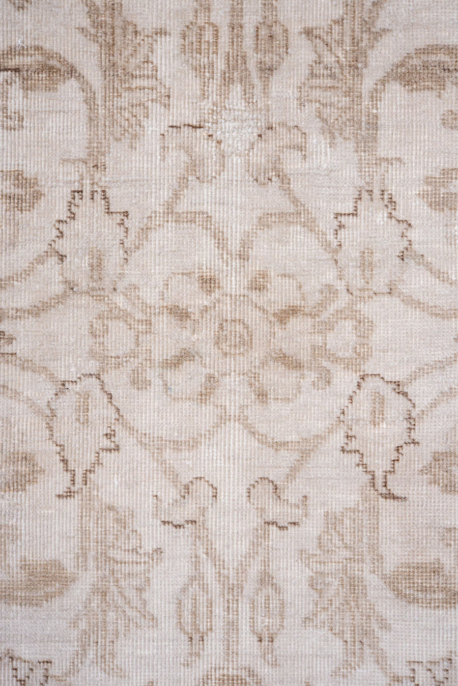 6' x 9' one-of-a-kind handmade vintage Tabriz medium size rug. Color palette: ivory, beige, taupe, cream, sand, gray