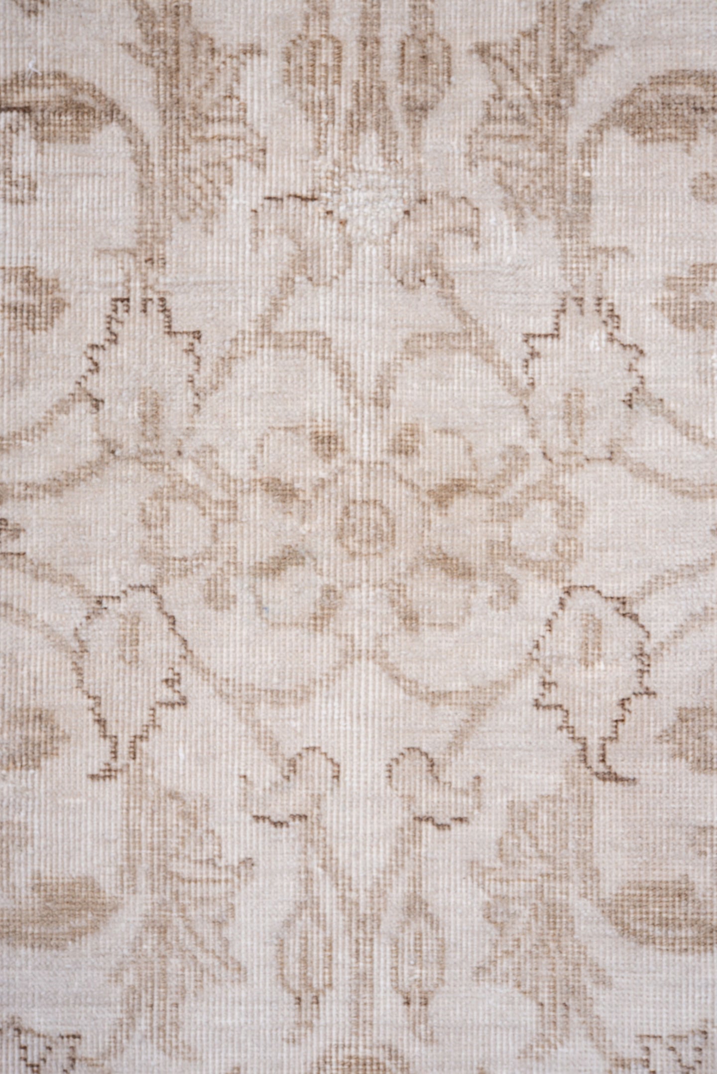 6' x 9' one-of-a-kind handmade vintage Tabriz medium size rug. Color palette: ivory, beige, taupe, cream, sand, gray