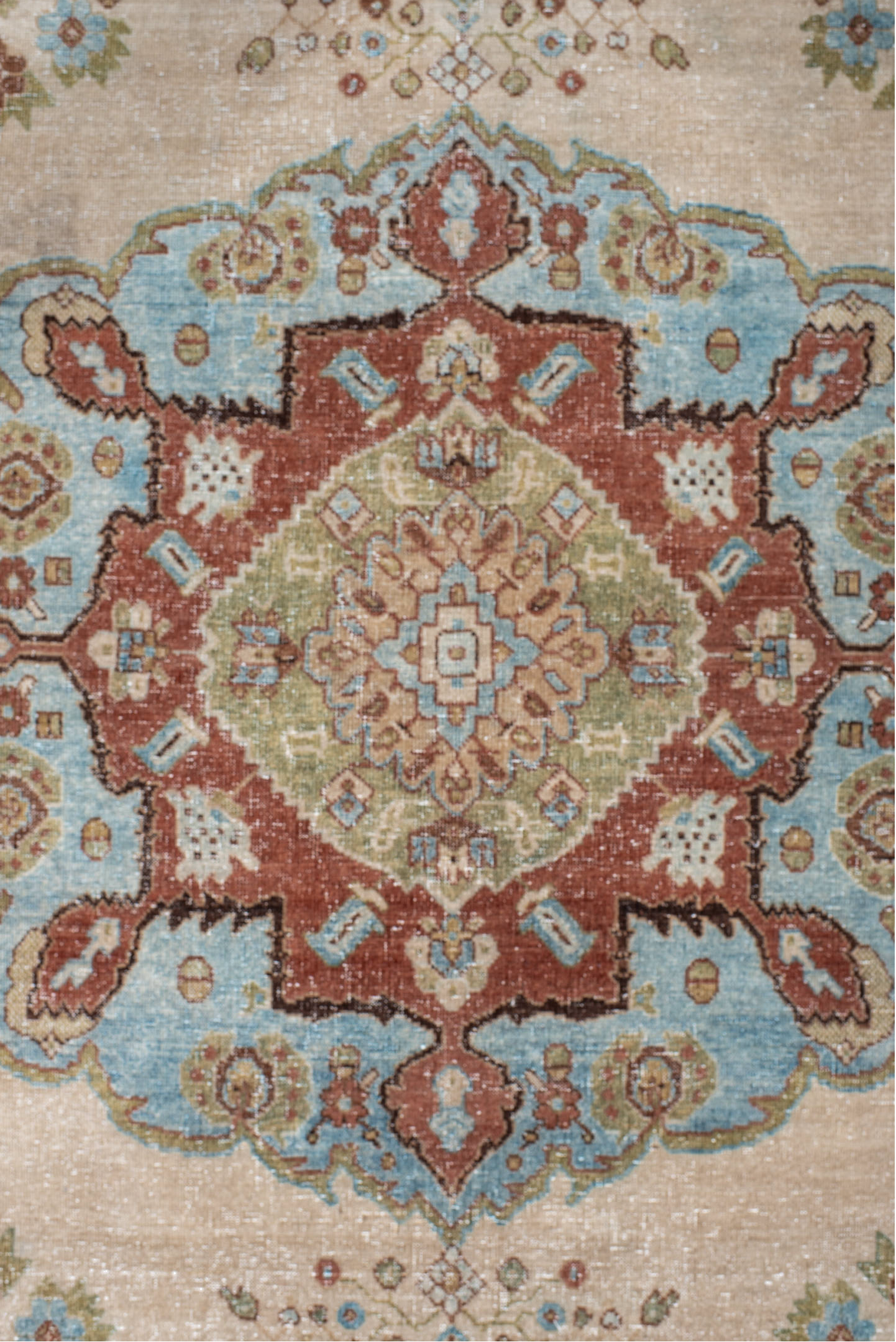 4' x 5' one-of-a-kind handmade vintage Afshar small size rug. Color palette: blue, brown, dim gray, gainsboro, gray