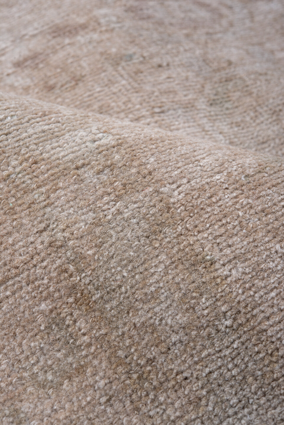 3' x 6' one-of-a-kind handmade vintage Hamadan rug. Color palette: beige, ivory, taupe, camel, sage, blush, gray, green