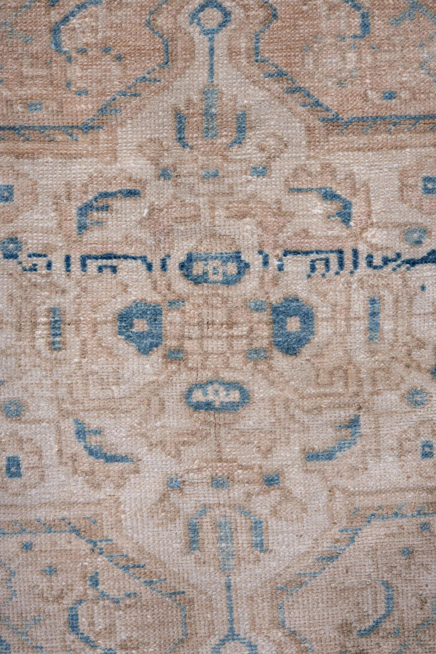 5' x 7' one-of-a-kind handmade vintage Hamadan rug. Color palette: ivory, beige, light blue, taupe, camel, gray