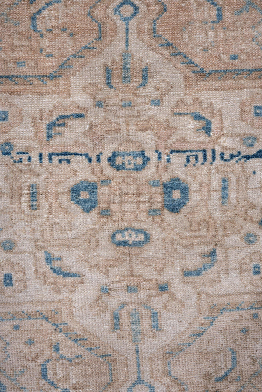 5' x 7' one-of-a-kind handmade vintage Hamadan rug. Color palette: ivory, beige, light blue, taupe, camel, gray