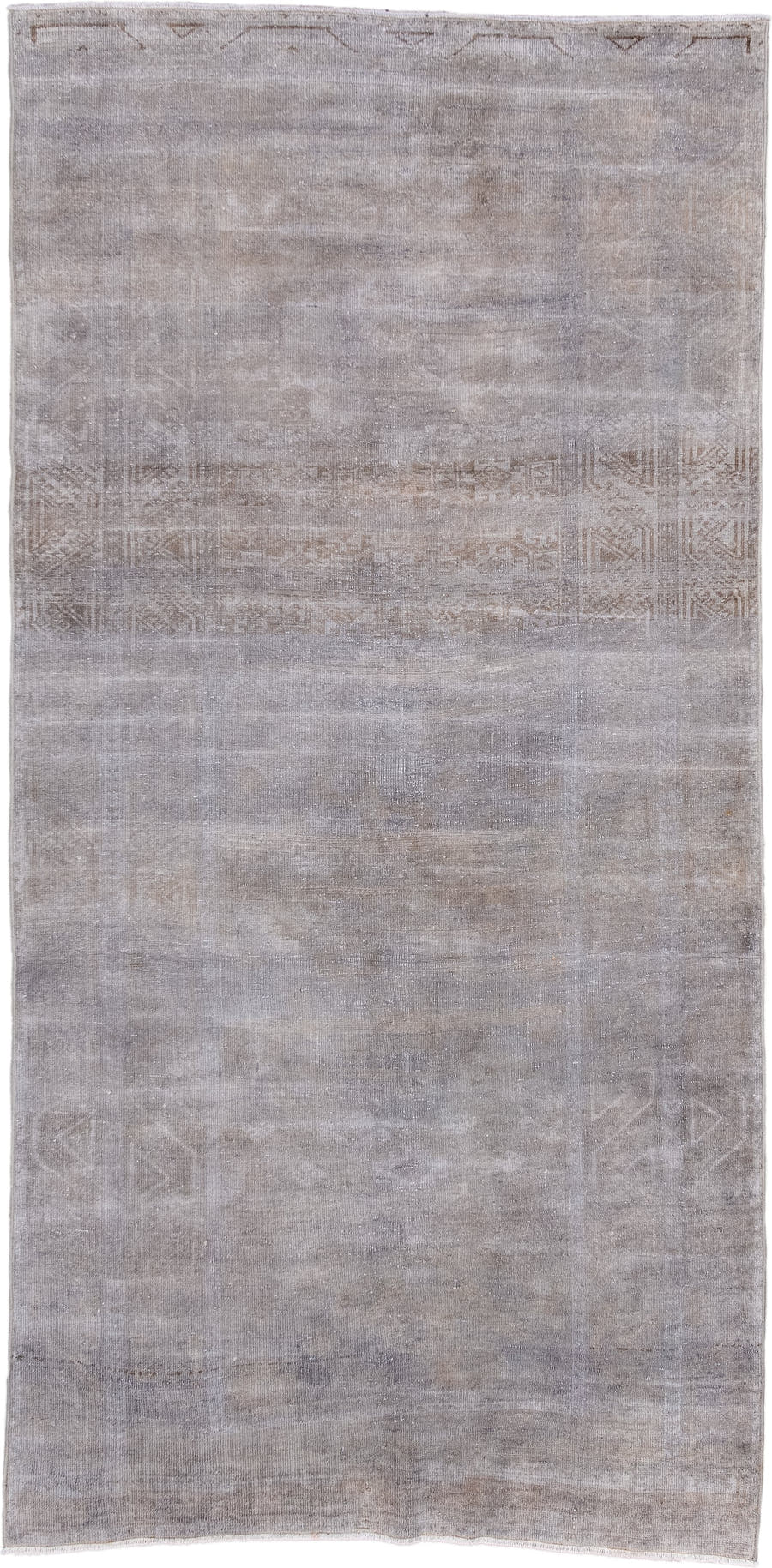 4' x 7' one-of-a-kind handmade antique Belouch rug. Color palette: taupe, gray, ivory, beige, brown