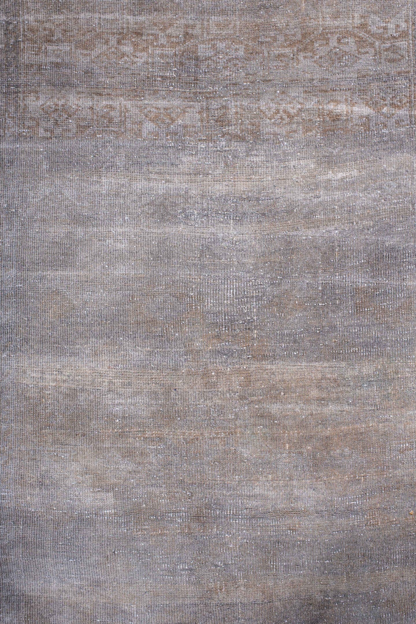 4' x 7' one-of-a-kind handmade antique Belouch rug. Color palette: taupe, gray, ivory, beige, brown