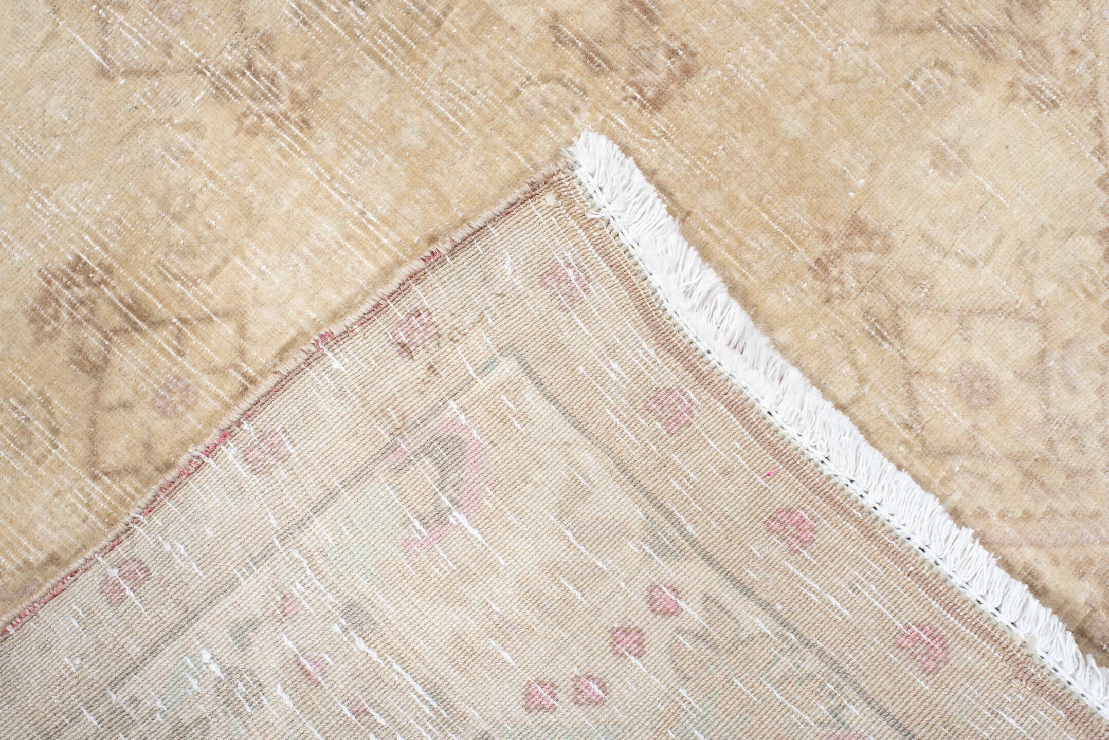 3' x 5' one-of-a-kind handmade vintage Bidjar small size rug. Color palette: ivory, beige, cream, taupe, sand, blush, gray