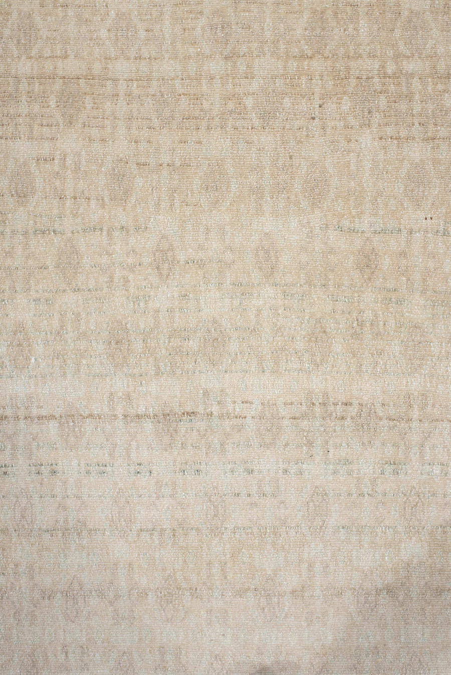 6' x 9' one-of-a-kind handmade vintage Malayer medium size rug. Color palette: ivory, pale blue, cream, beige, taupe